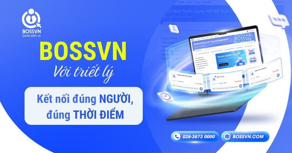 BOSSVN nền tảng tìm việc với triết lý “Kết nối đúng người, đúng thời điểm”