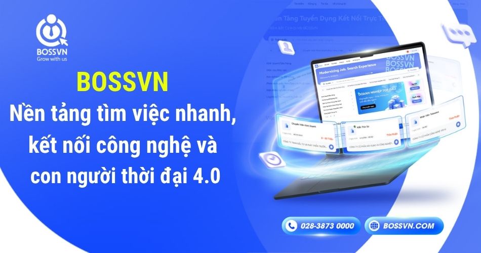 BOSSVN – Nền tảng tìm việc nhanh, kết nối công nghệ và con người thời đại 4.0
