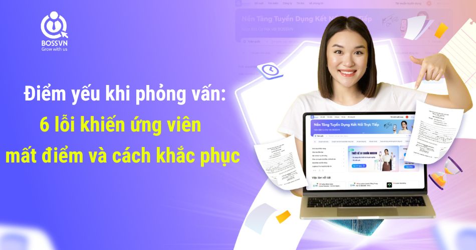 Điểm yếu khi phỏng vấn: 6 lỗi khiến ứng viên mất điểm và cách khắc phục